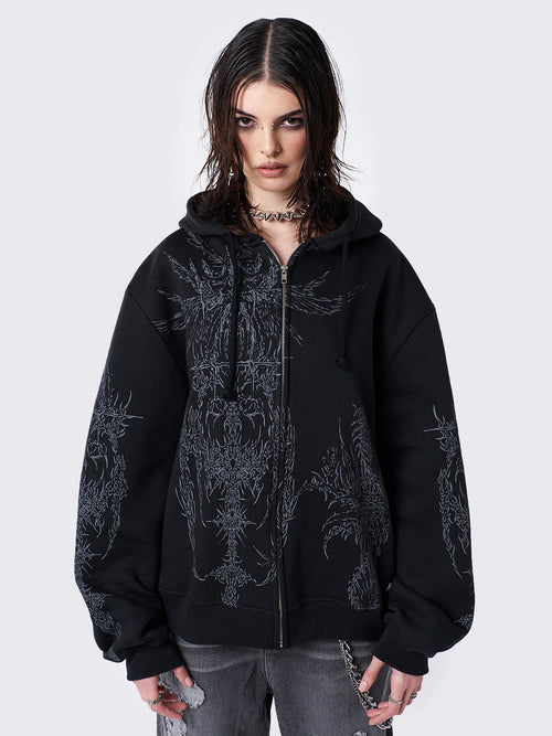 Enigmatic Zip Up Hoodie
