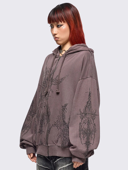 Enigmatic Zip Up Hoodie